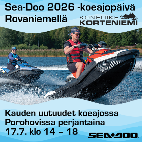 Sea-Doo 2026 -koeajopäivä Rovaniemi Porohovi
