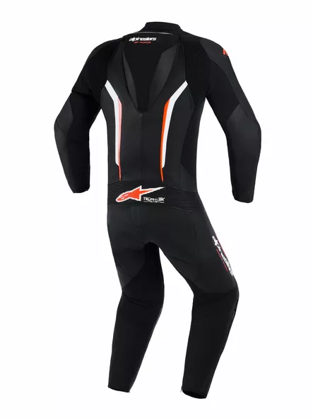 Alpinestars Nahkapuku 1PCS GP Force V2 Musta/Valkoinen/Fluo Punainen - Nahkaiset moottoripyöräpuvut - D528970 - 2
