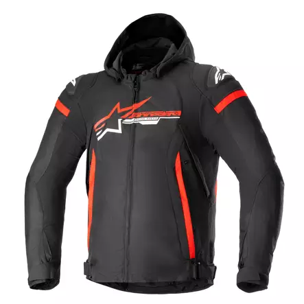 Alpinestars Tekstiilitakki Zaca Vedenpitävä Musta/Punainen/Valkoinen - Kalvolliset moottoripyörätakit - D439040 - 1