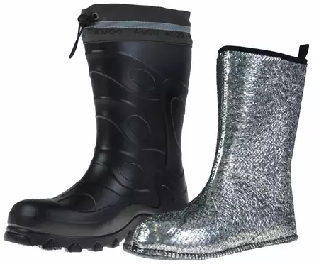 AMOQ Freetime JNR Saappaat Musta/Harmaa - Kelkkakengät - D499480 - 2