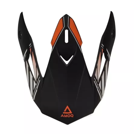 AMOQ Meteor V2 Lippa Axis Musta/Oranssi - Offroad kypärien lipat - D517370 - 1