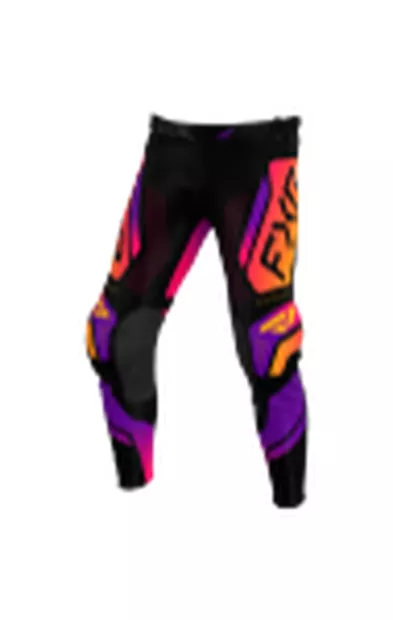 FXR Housut Yth podium mx 27 black/purple/tang - Motocross housut MX - D550270 - 1