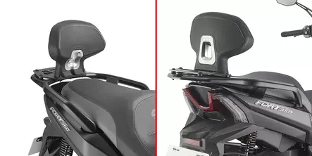 Givi Spec. Backrest Qj Motor Fort 350 (2024) - Moottoripyörän laukkujen tarvikkeet - D501540 - 1