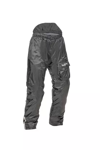 Lindstrands sadehousut Sidvallen pants musta - Moottoripyöräilijän sadevaatteet - D486160 - 1