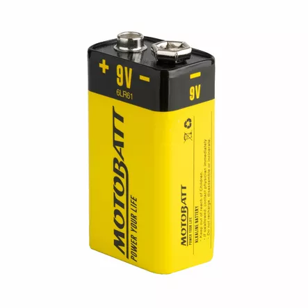 Motobatt 9v Alkaline battery (1pcs) - Paristot - D278100 - 1
