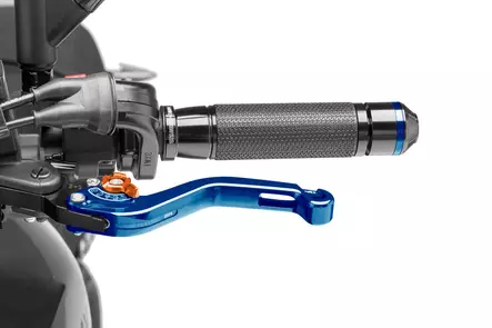 Puig Unfoldable Clutch Lever 16'C/Blue Selector C/Orang - Moottoripyörän vivut ja vivunrungot - D297480 - 1