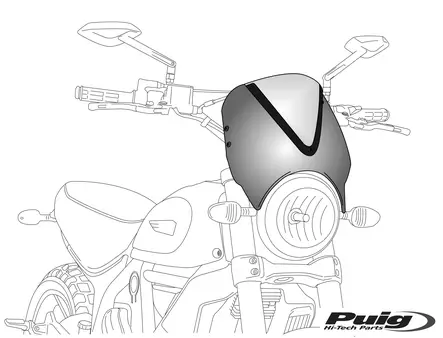Puig Windshield Screen Vision C/Blue - Moottoripyörän tuulisuojat - D296860 - 1