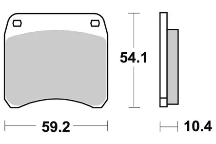Sbs Jarrupalat Dual Carbon - Moottoripyörän jarrupalat - D220720 - 1