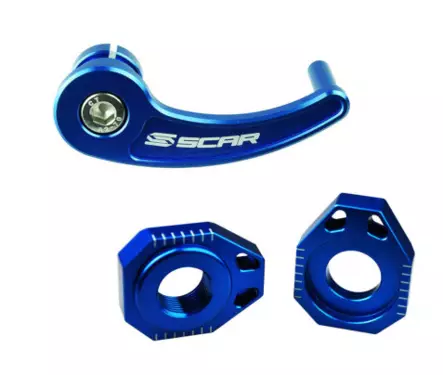 Scar Rear axle pull + Axle blocks sherco - Blue color - Moottoripyörän muut rungon osat - D480260 - 1