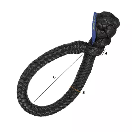 Soft Shackle black 1,5t - Köydet - D465940 - 2