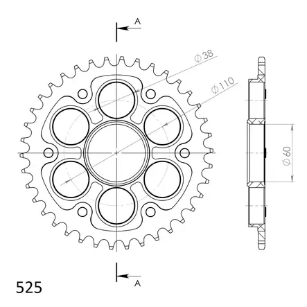 Supersprox Stealth Takaratas Musta - Moottoripyörän takarattaat - D294760 - 2