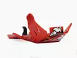 AXP Xtrem HDPE Skid Plate Red Gas-Gas EC250F/EC350F 21-23 - Moottoripyörän pohjapanssarit - D417460 - 1