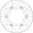 Brembo Serie Oro jarrulevy kelluva - Moottoripyörän jarrulevyt - D190920 - 1