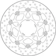 Brembo Serie Oro jarrulevy kelluva - Moottoripyörän jarrulevyt - D190940 - 1