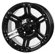 BSK Vanne 14x7 4/156 4+3 Musta - Mönkijän vanteet, alumiini - D494420 - 1