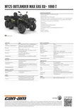 CAN-AM 25 Outlander MAX 6X6 XU+ T - Side Wall 1000 Boreal Green T2b - 60km/h - Can-Am ATV 2025 - 136990 - 3