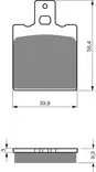 GOLDFREN Jarrupalat 087 Ceramic carbon AD - Moottoripyörän jarrupalat - D227930 - 1