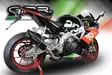 GPR Aprilia Rsv4 1100 2019/20 e4 Racing slip-on exhaust Furore Nero - Moottoripyörän äänenvaimentimet - D425250 - 10