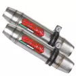 GPR Aprilia Shiver 900 2017/20 e4 Pair Racing slip-on exhaust Deeptone Inox - Moottoripyörän äänenvaimentimet - D422440 - 1