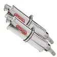 GPR Kawasaki Klv 1000 2004/07 Pair EC-Approv. slip-on exhaust Trioval - Moottoripyörän äänenvaimentimet - D422940 - 1