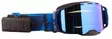 KLIM Edge eFire Goggle Slope Electric Blue Lemonade Dark Smoke Blue Mirror - Kelkkailu ajolasit & linssit - 143070 - 2