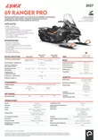 Lynx 27 69 Ranger PRO 900 ACE Turbo R 10,25" 38mm Tactical Grey / Orange Crush - Lynx moottorikelkka 2027 -mallisto - 144390 - 3