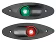 Osculati Built-in ABS navigation light red/black - Veneen Kulkuvalot - D391650 - 1