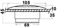 Osculati Vedenpitävä LED Ulkovalo 12V - Veneen Valaisimet - D123620 - 2