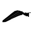 Polisport Rear Fender YZ450F 23-.. YZ250F 24-.. Black (1) - Moottoripyörän lokasuojat - D527380 - 1