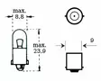 Polttimo 12v 3w Ba 9s - Polttimot - D495150 - 1