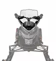 Powermadd Tuulilasi Ski-Doo Gen5 Keskikorkea 19" Kirkas/Mustalla grafiikalla - Moottorikelkan tuulilasit - D498170 - 2