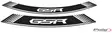 Puig Kit 8 Rim Strips Gsr C/White - Moottoripyörän vanneteipit - D299140 - 1