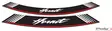 Puig Kit 8 Rim Strips Hornet C/Silver - Moottoripyörän vanneteipit - D298670 - 1