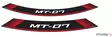 Puig Kit 8 Rim Strips Mt-07 C/Red - Moottoripyörän vanneteipit - D302010 - 1