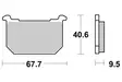 Sbs Jarrupalat Ceramic - Moottoripyörän jarrupalat - D2500 - 2