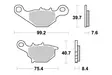 Sbs Jarrupalat Racing Sintered - Moottoripyörän jarrupalat - D220870 - 1