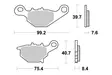 Sbs Jarrupalat Racing Sintered - Moottoripyörän jarrupalat - D58250 - 1