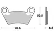 Sbs Jarrupalat Sintered Atv - Moottoripyörän jarrupalat - D65760 - 2