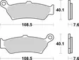 Sbs Jarrupalat Sintered Taakse - Moottoripyörän jarrupalat - D512160 - 2