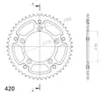 Supersprox Stealth Takaratas Musta - Moottoripyörän takarattaat - D293910 - 1
