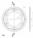 Supersprox Teräs takaratas 210.45 - Moottoripyörän takarattaat - D85250 - 2
