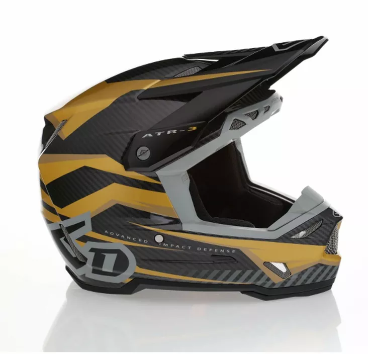 6D Helmet ATR-3 Rival Gloss Gold FIM - Offroad-kypärät - D547000 - 1