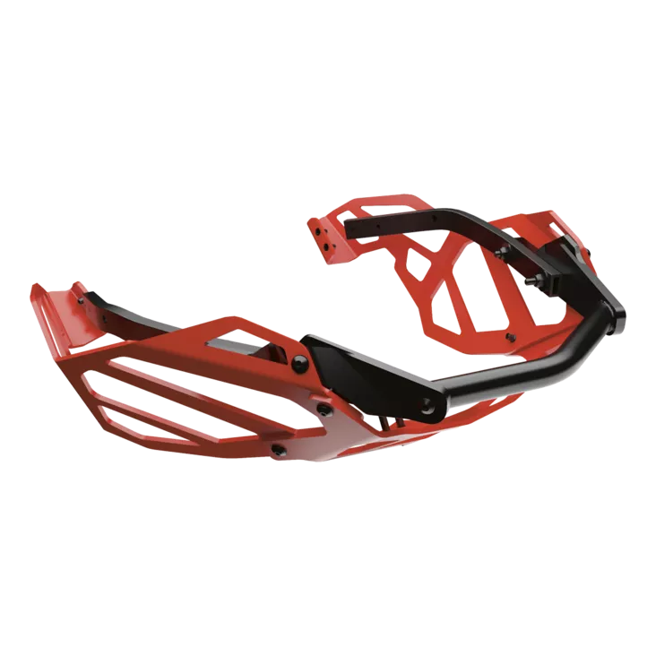 ADVENTURE- ETUPUSKURI PUNAINEN LAVA RED/MUSTA G4 KAPEA - Lynx Puskurit - 109830 - 1