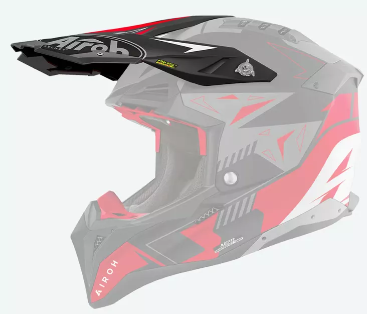 Airoh Aviator 3 Peak Spin Red Matt - Offroad kypärien lipat - D499100 - 1