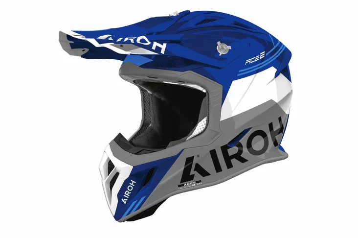 Airoh Kypärä Aviator Ace 2 Fury Sininen kiiltävä - Offroad-kypärät - D522600 - 1