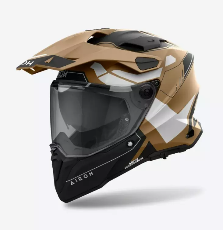 Airoh Kypärä Commander 2 Reveal Hiekka Matta - Adventure-kypärät - D493890 - 1