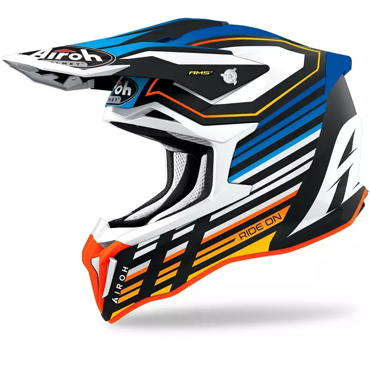 Airoh Kypärä Strycker Shaded sininen matta - Offroad-kypärät - D356850 - 1