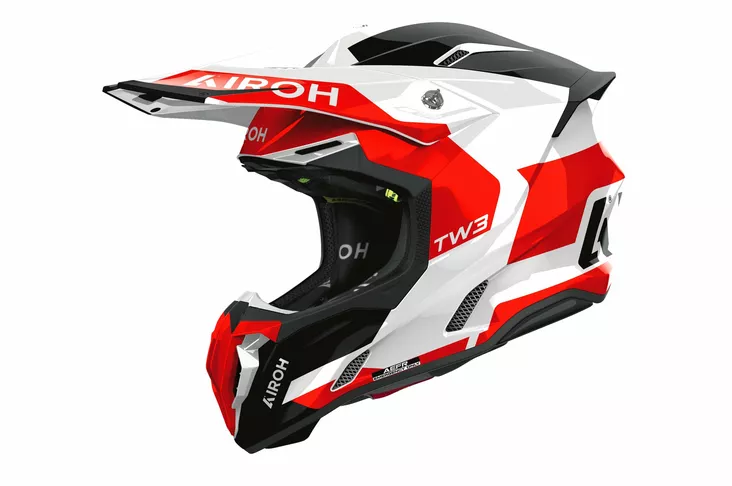 Airoh Kypärä Twist 3 Fancy Punainen kiiltävä - Offroad-kypärät - D522610 - 1