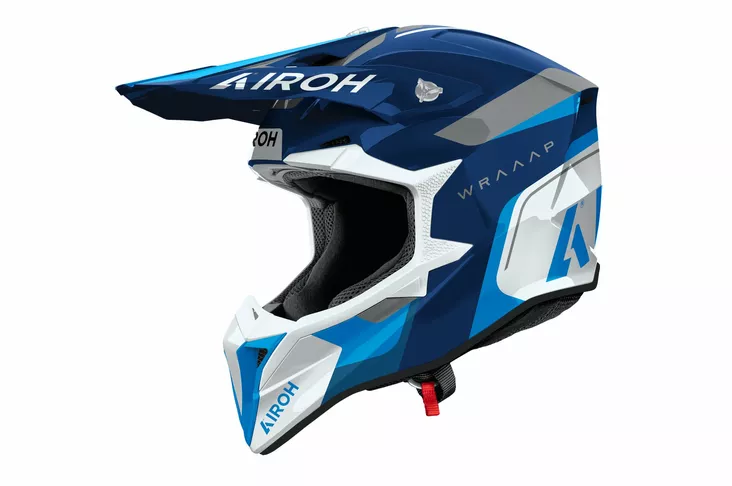 Airoh Kypärä Wraaap Conquer Sininen kiiltävä - Offroad-kypärät - D522620 - 1