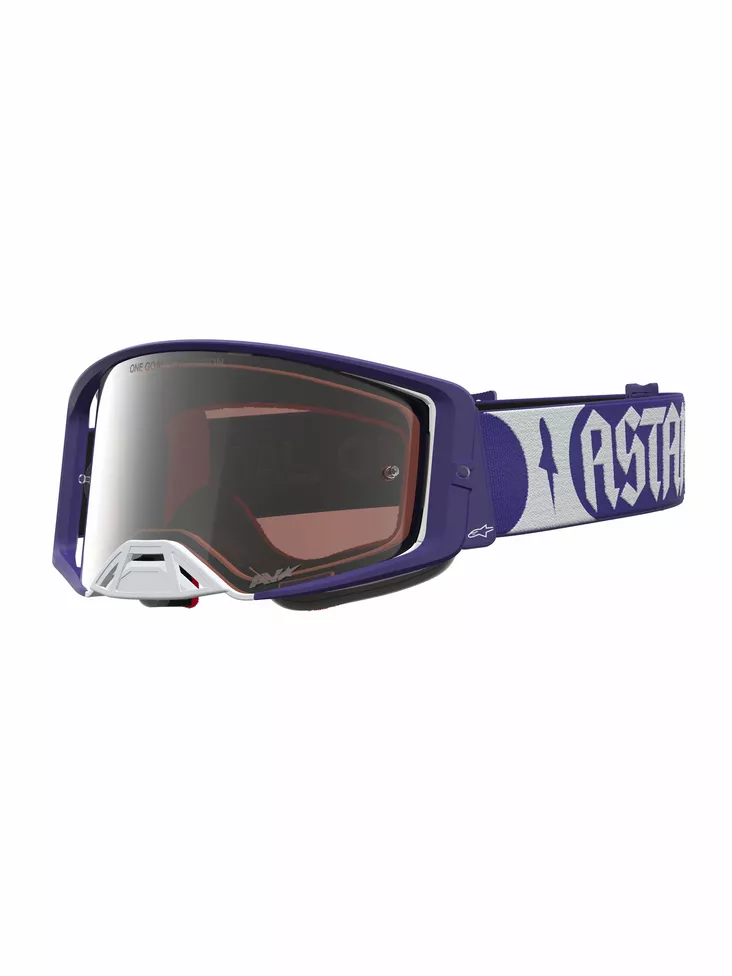 Alpinestars Ajolasit Supertech Atrox Sininen Valkoinen Peili Hopea - Offroad ajolasit - D543960 - 1
